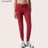 LL femmes Yoga neuvième pantalon pousser Fitness Leggings doux taille haute hanche ascenseur élastique décontracté Jogging 7 couleurs 2023