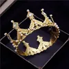 Haarspangen Haarspangen Barock Strass Perlen Blätter Kreis Braut Diadem Rund Hochzeit Kopfschmuck Abschlussball Kuchen Krone Tiaras Schmuck Ornament