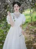 Party Dresses Vintage Backless Cottage Chiffon Gatsby Victorian Dress Fairy Womant Romantic Lace Princess Chic Prom Vestido Festa Faldas