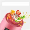 Fruktgrönsaksverktyg UPS PORTABLE USB Electric Juicer Handhållen Juice Maker Blender Rechargeble Mini Making Cup med laddning DRO DHK3T
