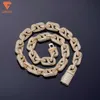 2023 Cuban Link Chain Wholesale Hip Hop Odm Custom High Quality Moissanite Diamond Necklace for Men