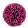 Decorative Flowers Simulated Eucalyptus Grass Ball Bar Shopping Mall Wedding Holiday Party Decoration Purple Green Plastic Flower Balls