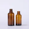 Different Sizes Brown Oil bottle 5-100ml With White Rubber With Gold Or Silver Rings