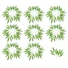 Decoratieve bloemen 50 pc's bruiloft Decor Plastic bamboe bladeren groen huis kunstmatige boom buitenplanten hangende wijnstokken confetti