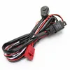 Sistema de iluminación 2m Auto Car Cable Kit de arnés de cableado con 40A 12V Interruptor de encendido / apagado Relé Fusible de hoja para 72W-300W 2 Barra de luz LED Lámpara antiniebla