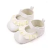 Premiers marcheurs bébé filles princesse chaussures PU cuir volants appartements bébé berceau enfant en bas âge marcheur pour l'été automne