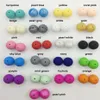 20mm Round Beads Silicone Teething Beads Round Shape Loose Beads Baby Safe Chewing Necklace Baby Nursing247n