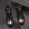 Cekinowe buty na wysokim poziomie buty męskie buty nocne buty mody męskie buty zamek błyskawiczne srebrne kowcy krótkie buty 10a49