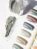 Оптово-1г Серебряные голографические ногти Блестящая пудра DIY Nail Art Блестки Хромированный пигмент Пыль Блестящая волшебная зеркальная пудра Nails2822330