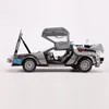 Diecast Model car Wheels Scale DeLorean DMC 12 Back To The Future Time Machine Mr.Fusion Diecast Toy Vehicle Car Model 231101