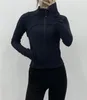 Lulus Jaqueta feminina Yoga Define Crop Scuba Hoodies Funil Neck Top Esportes Lazer Completo Zip Gym Roupas Casual Running Fitness Casaco Respirável 36h