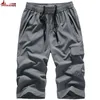 Heren shorts Plus maat 7xl 8xl heren knie lenght vracht shorts casual elastische taille fitness bermudas man man Breathable Beach Surfings shorts Men 230331