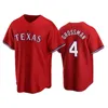 Mans 56 Kole Calhoun Maillots de baseball Série mondiale 23-24 Équipe 4 Robbie Grossman 3 Leody Taveras 18 Mitch Garver 32 Evan Carter 34 Nolan Ryan Couture rétro Flexbase