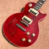 Tienda personalizada, fabricada en China, guitarra eléctrica de alta calidad, guitarra roja, herrajes cromados, diapasón de palisandro, entrega gratuita