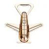 Party Favor Airplane Opener Helicopter Beer Bottle Openers Antik Alloy Plan Formflasköppnare Bröllop Party Present Kitchen Bar Tool Q28