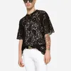 Men's T Shirts Lace T-shirt Clubwear Hollow Out Perspective Top Man Casual O-neck Tee LGBT Sexy Nightclub Shirt Boys