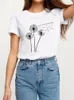 T-shirts Femme Été Musique Amour Doux Tendance Kawaii Imprimer Vêtements Femme T-shirt Esthétique Graphique Blanc Manches Courtes Polyester