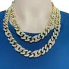 mariner link mix cuban link iced out cz lab diamond miami hip hop cuban chain necklace