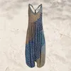 Women's Jumpsuits Rompers Women Boho Printed Rompers Vintage Jumpsuit Female Casual Loose Wide Leg Harem Pants Beach Wear Bohemia Overalls Plus Size 230331