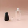 Flacons compte-gouttes en plastique avec embouts métalliques 10ML 15ML 20ML 30ML, bouteille à aiguille vide pour liquide PET, bouteille transparente, jus de vapeur Iwpgr