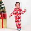 Aile Eşleşen Kıyafetler Noel Pijama Elk Baskı Kostüm Yetişkin Çocuklar Aile Tulum Karnaval Parti Kapşonlu Noel Ebeveyn-Çocuk Ev Mobilyaları Pijama 231101