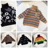 Automne et hiver nouveau pull à col roulé classique pour enfants à manches longues tricot nouveau loisirs commerce extérieur fan de mode vêtements pour enfants taille 90-150 cm f2