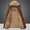 Mens Down Parkas Parka Outdoor Winter Jacket Plus Velvet Thick Warm Multi Pocket Jackets Solid Male Coat Large Size Clothing 231101