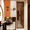 Rideau chinois court cuisine porte Noren Fengshui rideaux pour salon salon de thé décor à la maison porte Polyester