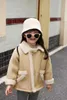 Down Coat Deer Jonmi 2023 Winter Korean Style Baby Girls Thicken Warm Outerwear Fleece Lining Children Casual Chic Coats
