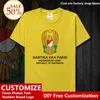 Damen T-Shirts Indonesien Army Cotton Shirt Custom Jersey Fans DIY Namensnummer LOGO T-Shirt High Street Fashion Hip Hop Loose Casual T-Shirt