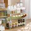 Kitchen Storage Multi-Layer Shelf Organizer Multifunctional Household Countertop Spice Oil Salt Sauce Vinegar Rack Spices