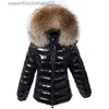 Women's Down Parkas Femmes hiver Parkas longue doudoune naturel réel col de fourrure de raton laveur de luxe dames bouffant imperméable manteau L231102