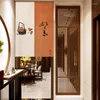 Rideau chinois court cuisine porte Noren Fengshui rideaux pour salon salon de thé décor à la maison porte Polyester
