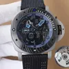 Hidden Walker Men's Watch 47 mm mit Zifferblatt-Ausschnittstechnologie, super leuchtend mit originaler Bewegung, Luxusuhr, Markenname Watch