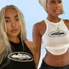 Women039s TShirt Summer Slim Render Short Top Sexy Black Women Senza maniche O Croptops Canotte Y2K Crop Vest Whole Harajuk4311882