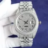 Montre de luxe Relojes babysbreath diamant montre 41mm mouvement mécanique automatique boîtier en acier bracelet en caoutchouc montres pour hommes montres de luxe montres-bracelets