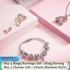 925 Silver Women Fit Pandora Ring Original Heart Crown Fashion Rings nowflake Double Snake Chain Pattern Moon Solitaire Heart