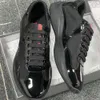 Mens Americas Cup XL Leather Sneakers عالية الجودة براءات اختراع للمدربين مسطحين مسطحون أسود شبكي من الدانتيل أحذية عادية في الهواء الطلق أحذية عداء كبيرة الحجم 47 مع صندوق 53