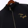 Heren Jacket Palm Designer Coat geborduurde letters Casual zwart