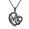 Diamond Heart Pendant Necklaces Alloy MOM Peach Heart Necklace Mother's Day Gift Fashion Jewelry Accessories