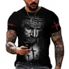 Dieu Religion Christ Jésus T-shirt Impression 3D Hommes Harajuku Style Hip Hop Manches Courtes Streetwear Mode Pulls 220624253W