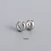 Boucles d'oreilles créoles en argent Sterling 925 véritable, petit rétro Simple brillant rond pour hommes et femmes, anneau d'oreille et de nez, bijoux Punk 2023