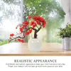 Decorative Flowers Desktop Realistic Potted Adorable Kitchen Table Centerpieces Dining Room Centerpiece Decor