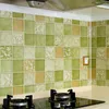 Wallpapers engrossar cozinha à prova de óleo filme fogão telha impermeável auto-adesivo papel de parede varanda banheiro mosaico renovação adesivos de parede