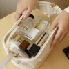 Kosmetiktaschen, Make-up-Aufbewahrungstasche, große Kapazität, Damen-Kosmetiktasche, doppellagig, transparent, wasserdicht, Badezimmer-Waschbeutel, Easy Life Make-up-Tasche 231101