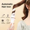 Curling Irons 28mm Cerâmica Barril Auto Rotating Hair Curler Stick Wand para Ferramentas de Estilo Médio Longo 231101