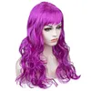 Women Lady Carnival Long Wave Curly Hair Wig Cosplay Dress Up Accessories European AMECIAN ROLL PERUS CAP FÖR Födelsedagsfest