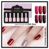 MIZHSE Titanium Nail Gel Polish Soak Off UV LED Glitter Nail Polish Rose Red Mirror Effect Gel Lacquer Lucky Art Design2879551