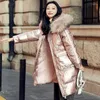 Casacos de trincheira femininos jaqueta de algodão 2023 inverno versão coreana solto casual emagrecimento grosso quente meados de comprimento para baixo feminino