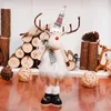 Christmas Decorations Retractable Xmas Reindeer Doll christmas decoration Navidad Figurine Year Elk Toys Kid Xmas Gift Christmas tree Ornaments 231102